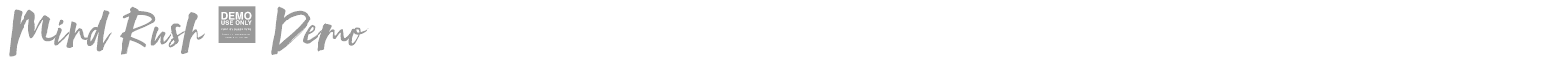 Mind Rush font preview